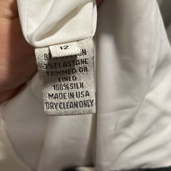 LELA ROSE Yellow, Black and Light Grey Tie Dye Knee Length Dress, Size 12 - Picture 11 of 13